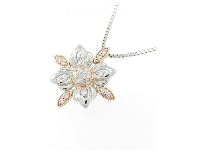 Autre Marque Collana GSTV Platinum Au750 Diamond Argento - vista 3