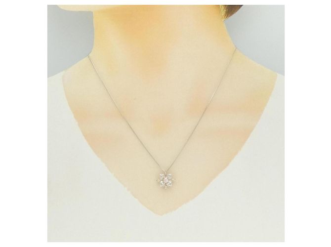 Autre Marque Collana GSTV Platinum Au750 Diamond Argento - vista 6