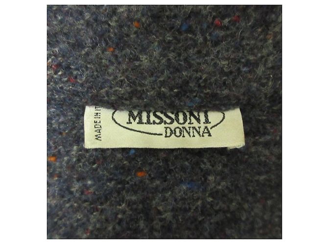 Autre Marque Casaco Missoni de lã abotoado simples Azul Azul marinho - vista 3
