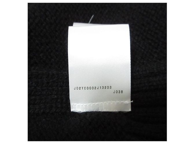 Chaleco largo de punto de cuello alto en cashmere Jil Sander Negro - vista 12