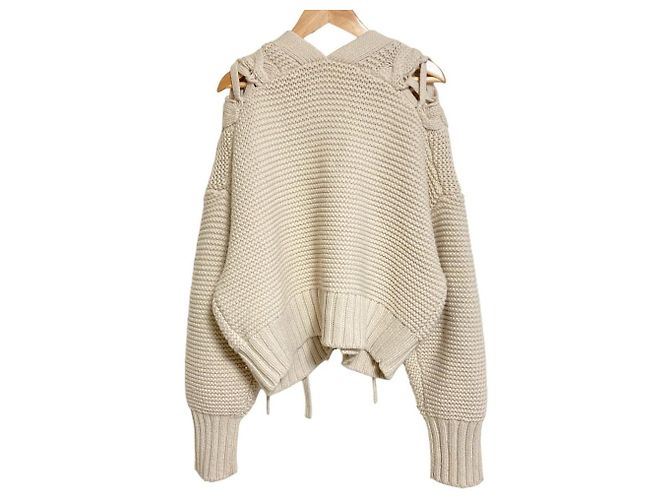 Autre Marque FRAY I.D Zopfstrick-Cardigan Roh - Ansicht 2
