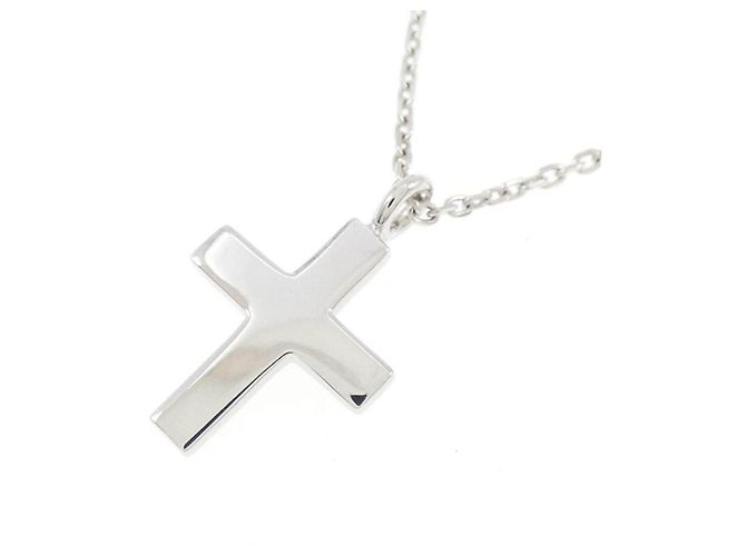 Autre Marque Collana Croce Au750 Argento - vista 4