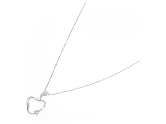 Autre Marque Collana in oro bianco K14 e diamanti Argento - vista 2