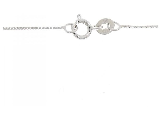 Autre Marque Collana in oro bianco K14 e diamanti Argento - vista 5