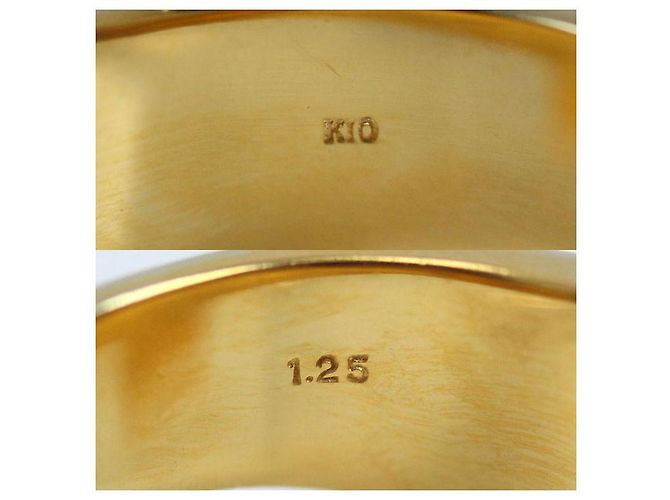 Autre Marque K10YG Clover Diamond Ring Golden - Ansicht 5