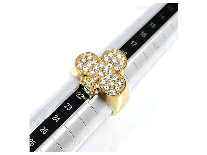 Autre Marque K10YG Clover Diamond Ring Golden - Ansicht 6