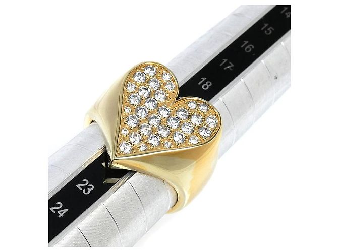 Autre Marque Anello in oro giallo K10 e diamanti D'oro - vista 6