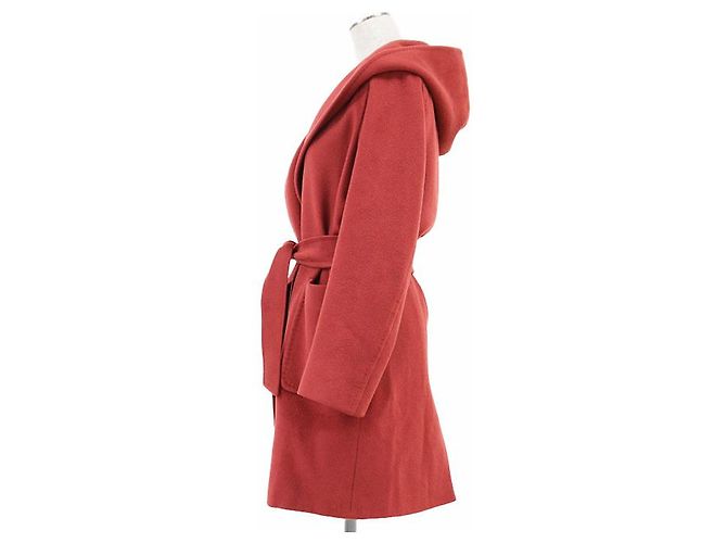 Max Mara Abrigo MaxMara RIALTO Camel Castaño Burdeos - vista 11