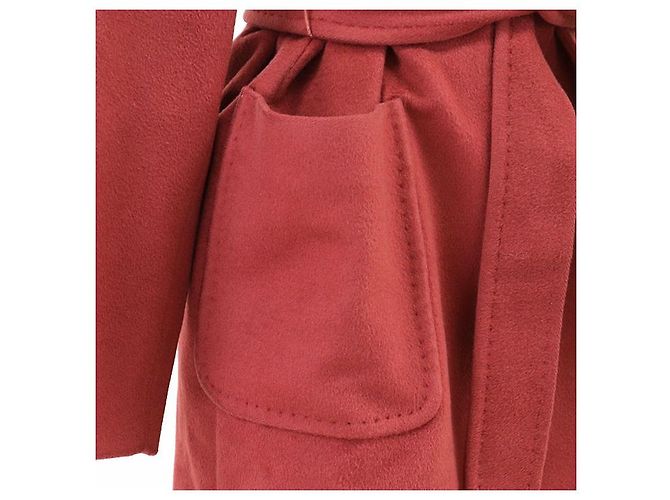 Max Mara Abrigo MaxMara RIALTO Camel Castaño Burdeos - vista 4