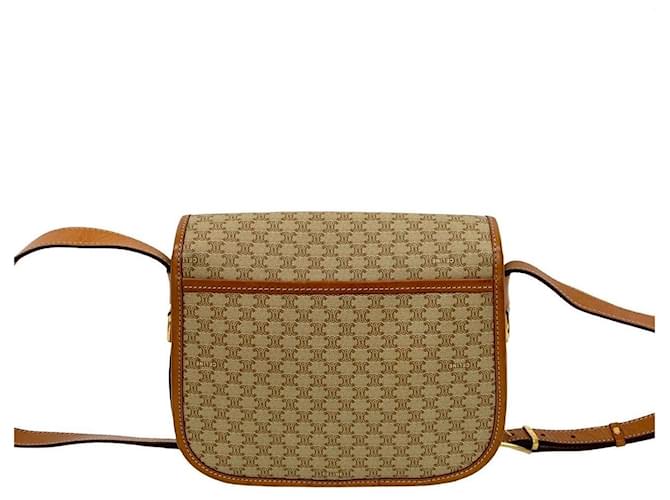 Céline Borsa a tracolla CELINE Macadam Blazon PVC Marrone Beige - vista 3