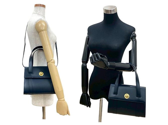 Céline Borsa a mano 2way in pelle di vitello Celine Blu Blu navy - vista 2