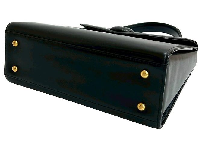 Borsa a mano in pelle GIVENCHY logo 4G Nero D'oro - vista 17