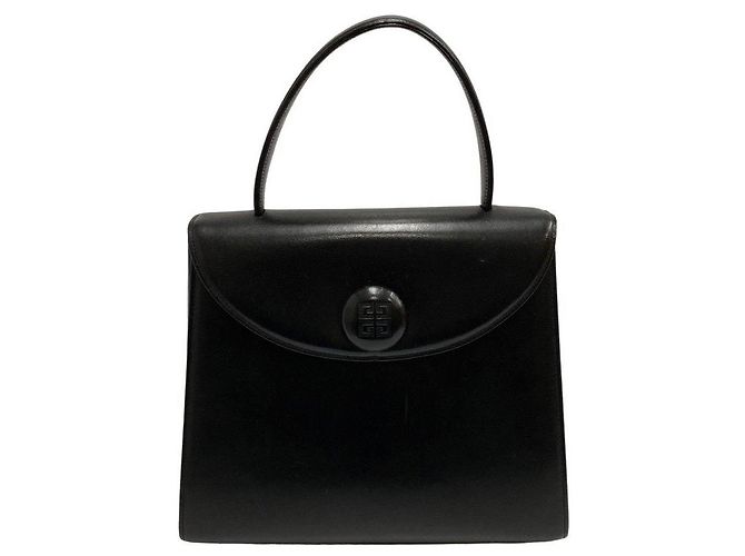 Borsa a mano in pelle GIVENCHY logo 4G Nero D'oro - vista 3