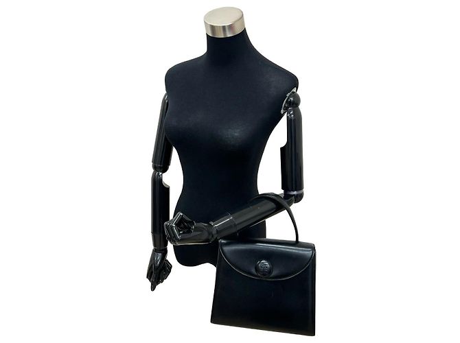 Borsa a mano in pelle GIVENCHY logo 4G Nero D'oro - vista 4