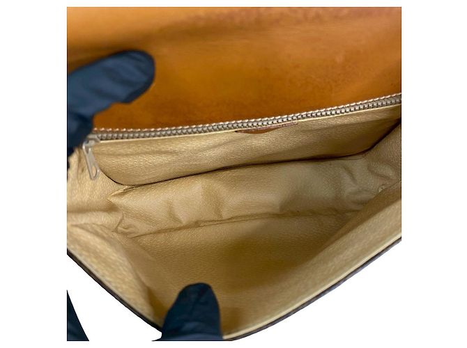 Céline Borsa a tracolla Celine Macadam Blazon Triomphe Pattern PVC Leather Marrone - vista 19