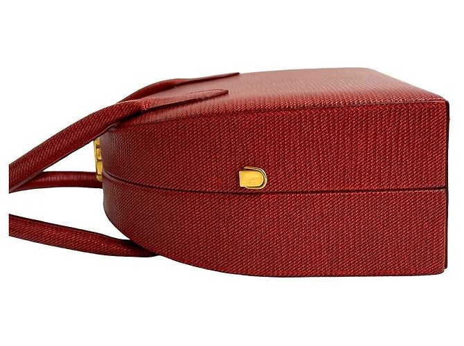 Fendi Leder 2-Way Schultertasche Rot - Ansicht 11