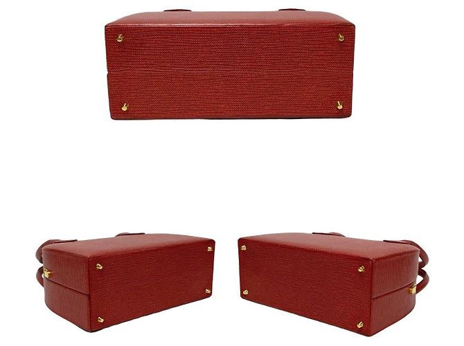 Fendi Leder 2-Way Schultertasche Rot - Ansicht 12
