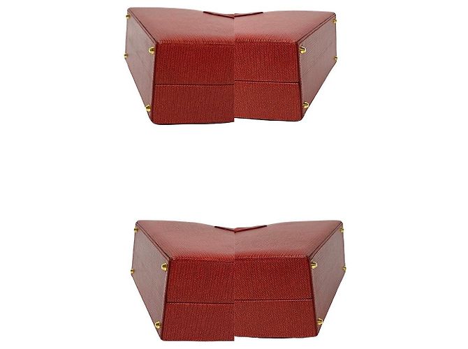 Fendi Leder 2-Way Schultertasche Rot - Ansicht 14