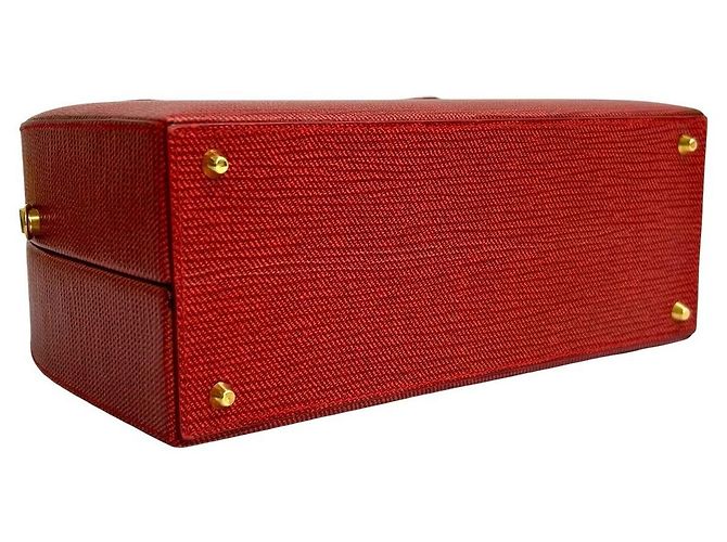 Fendi Leder 2-Way Schultertasche Rot - Ansicht 15