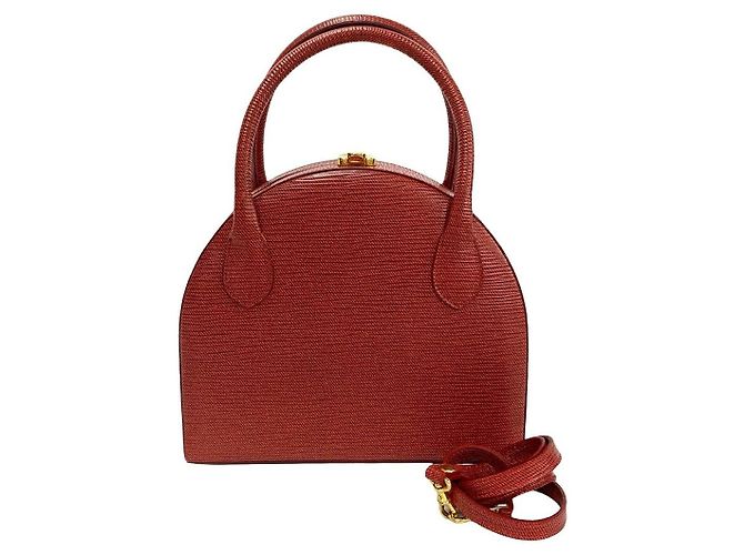 Fendi Leder 2-Way Schultertasche Rot - Ansicht 3