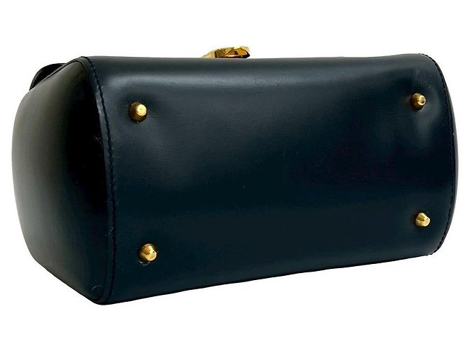 Borsa in pelle di vitello Loewe Anagram Blu Blu navy - vista 15