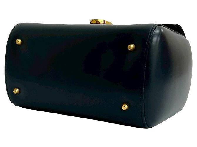 Borsa in pelle di vitello Loewe Anagram Blu Blu navy - vista 17
