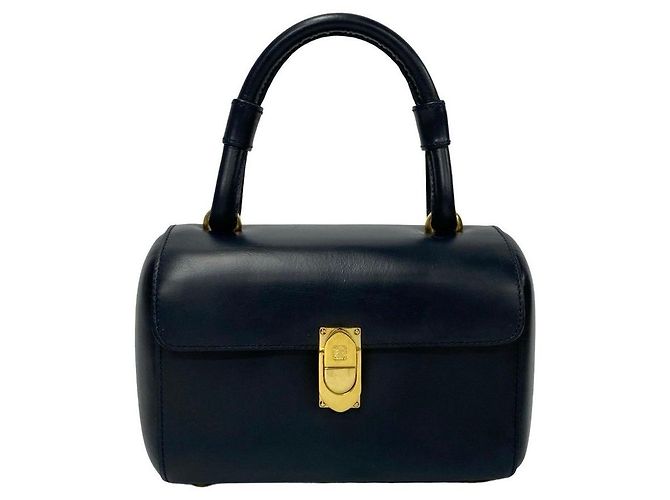 Borsa in pelle di vitello Loewe Anagram Blu Blu navy - vista 2