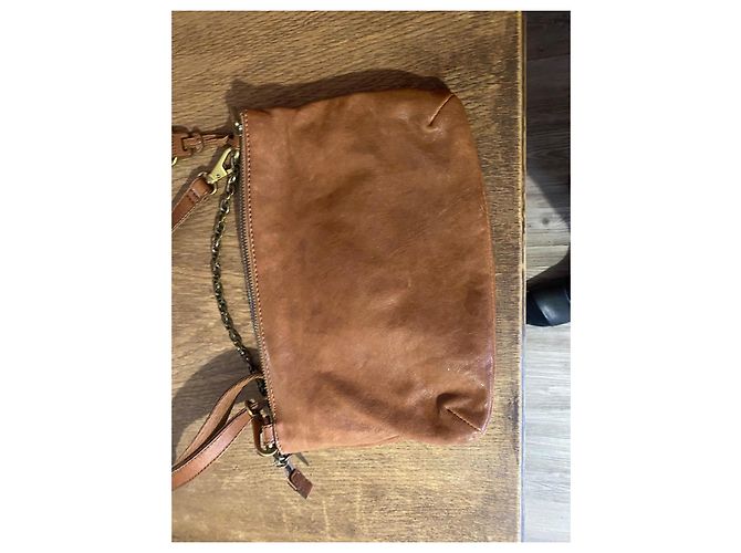 Autre Marque Fossil Borsa a Tracolla in Pelle Marrone - vista 12