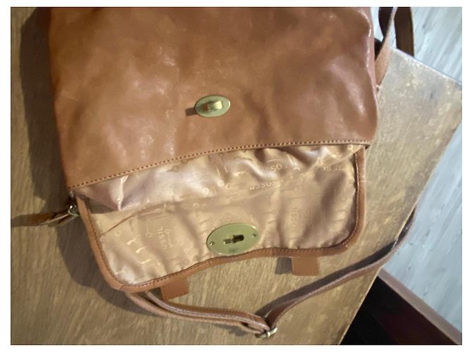 Autre Marque Fossil Borsa a Tracolla in Pelle Marrone - vista 4