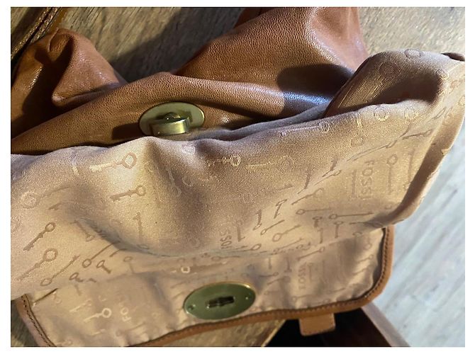 Autre Marque Fossil Borsa a Tracolla in Pelle Marrone - vista 6