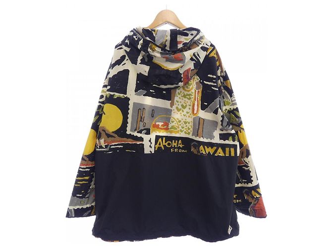 Autre Marque Porter Classic Hoodie Schwarz Weiß Gelb - Ansicht 2