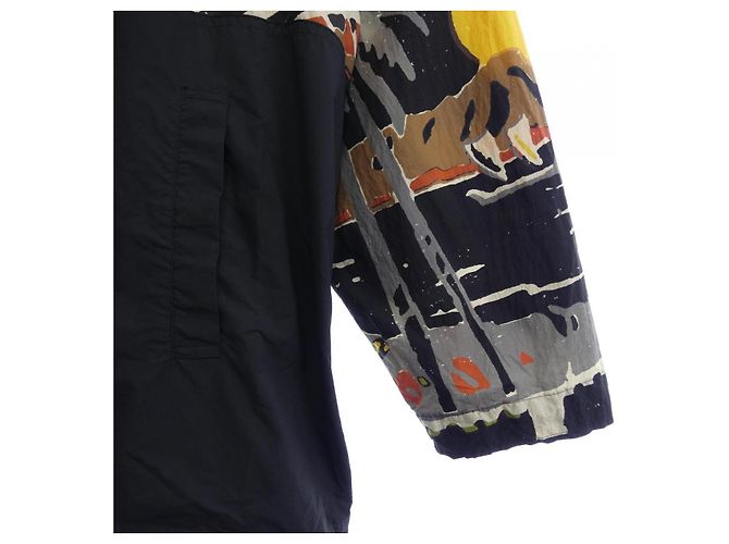 Autre Marque Porter Classic Hoodie Schwarz Weiß Gelb - Ansicht 5