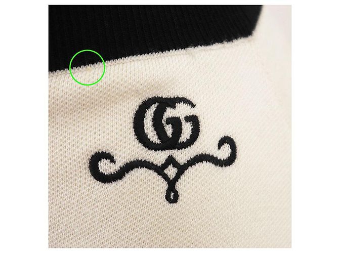 Falda de punto de lana con bordado Double G Gucci GG Blanco - vista 4