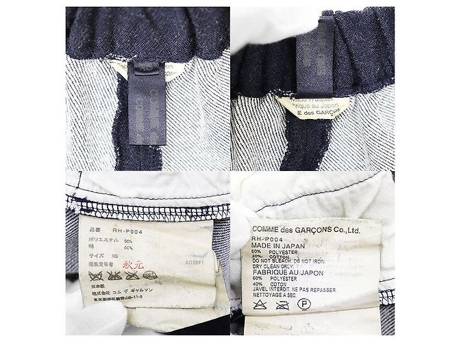 Autre Marque Comme des Garcons Comme des Garcons Culottes in poliestere e cotone Blu Blu navy - vista 10