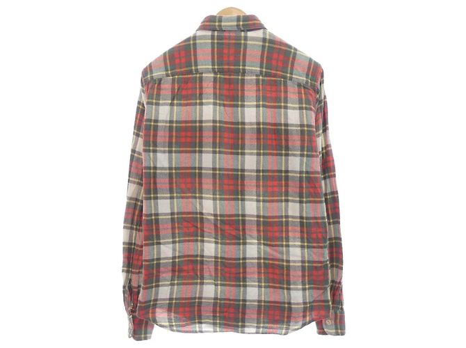 Autre Marque Camisa de algodón Denim & Supply Roja Caqui - vista 2