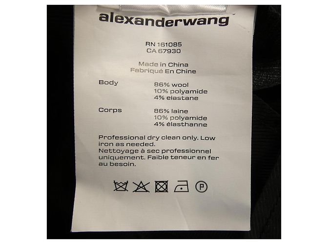 Pantaloni a quadri Alexander Wang Marrone - vista 3