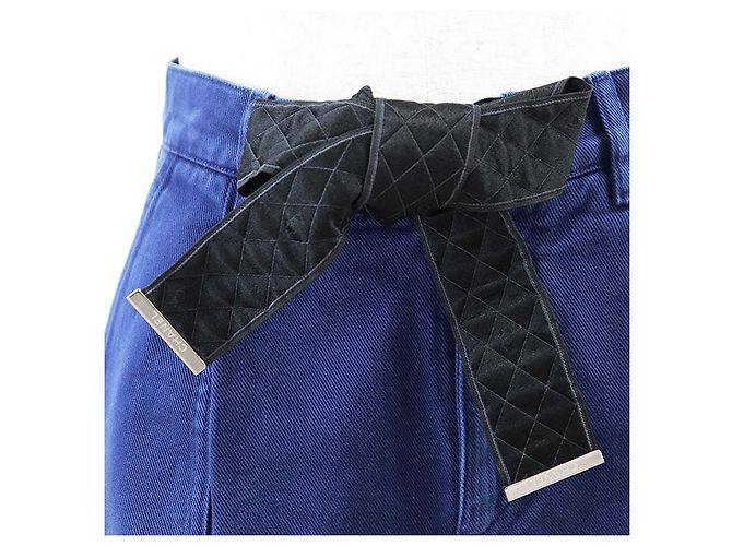 Calções de algodão Chanel P58413 Azul - vista 4