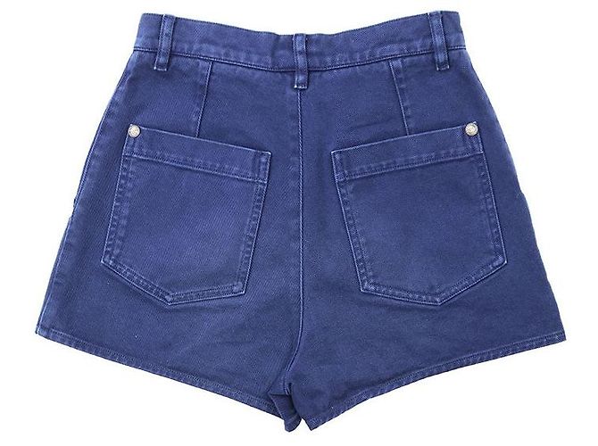 Calções de algodão Chanel P58413 Azul - vista 7