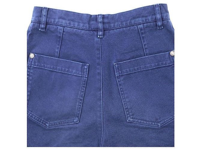 Calções de algodão Chanel P58413 Azul - vista 8
