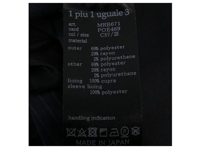 Autre Marque Chaqueta 1 piu 1 uguale 3 Negro - vista 3