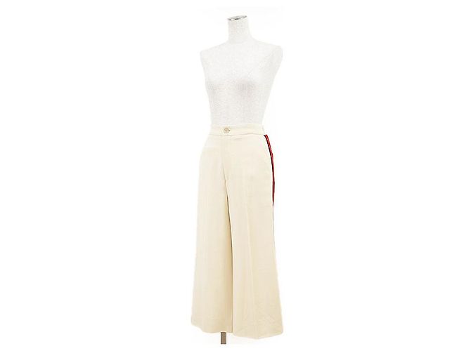 Gucci Crepe-Hose Weiß Roh - Ansicht 11