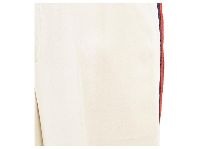 Gucci Crepe-Hose Weiß Roh - Ansicht 14