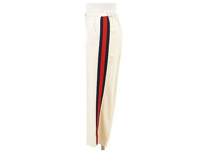 Gucci Crepe-Hose Weiß Roh - Ansicht 2