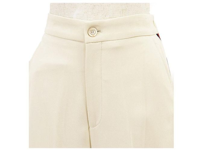 Gucci Crepe-Hose Weiß Roh - Ansicht 5