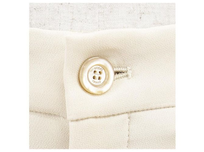 Gucci Crepe-Hose Weiß Roh - Ansicht 6