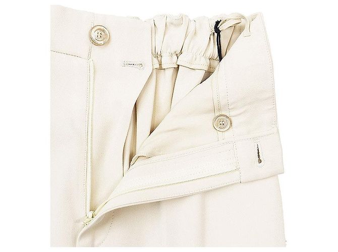 Gucci Crepe-Hose Weiß Roh - Ansicht 8