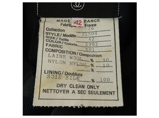 Chaqueta Chanel Azul Azul marino - vista 3