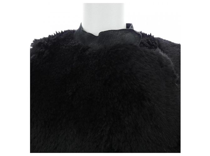 Céline Celine Shearling Mantel Schwarz - Ansicht 5