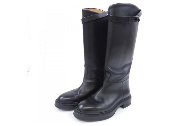 Stivali Hermès Kelly Buckle 36.5 Nero - vista 3