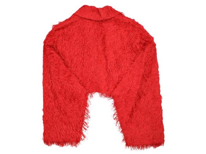 Autre Marque CLANE FRINGE SHORT JACKET Chaqueta de mezcla de algodón Roja - vista 2
